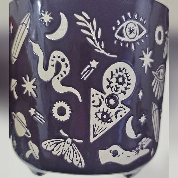 Evil Eye Spiritual Mystical Purple Snake Mushroom Planet Mug All Seeing Magical - Picture 2 of 6